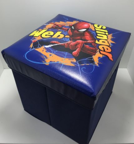 Pouf contenitore pieghevole Spiderman