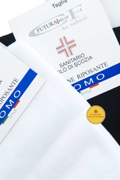 Calza corta Sanitaria Filo di Scozia